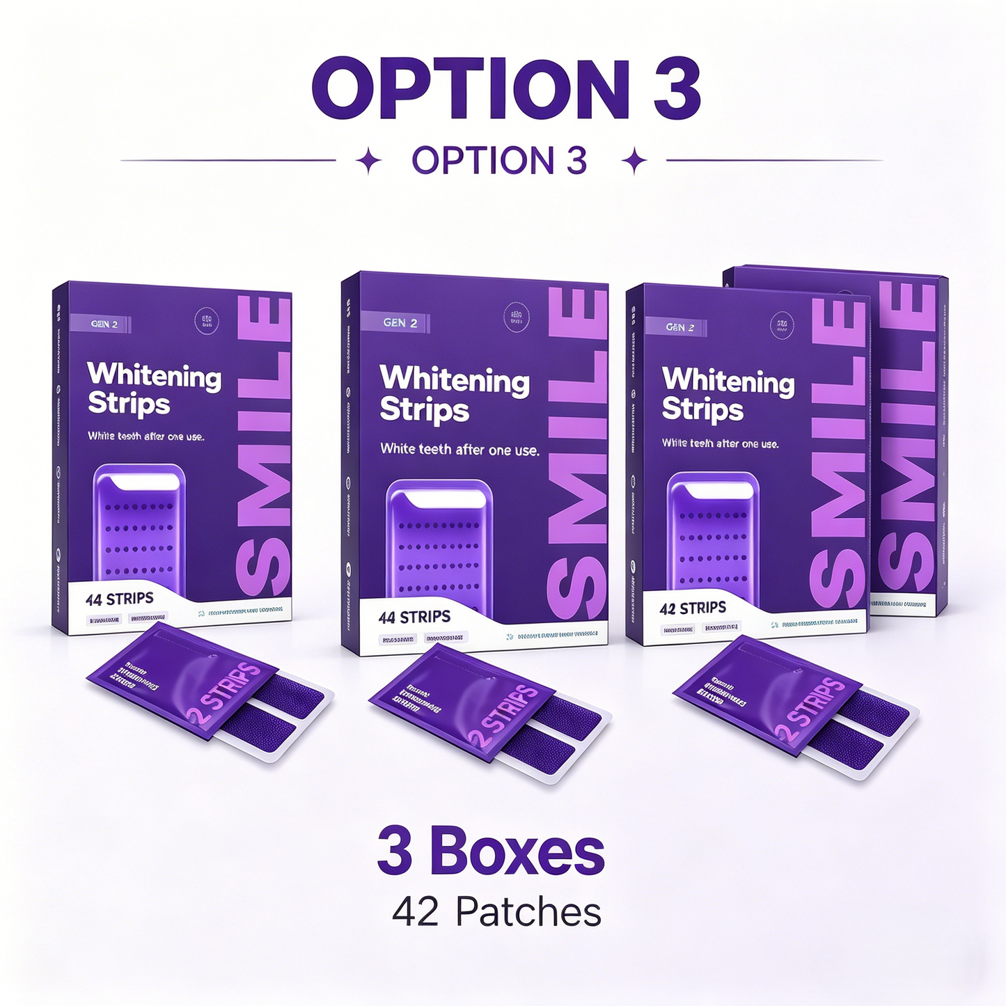 💜Purple Whitening Strips🦷,Instant Bright White Teeth✨,Remove Yellow Stains Fast-LUN