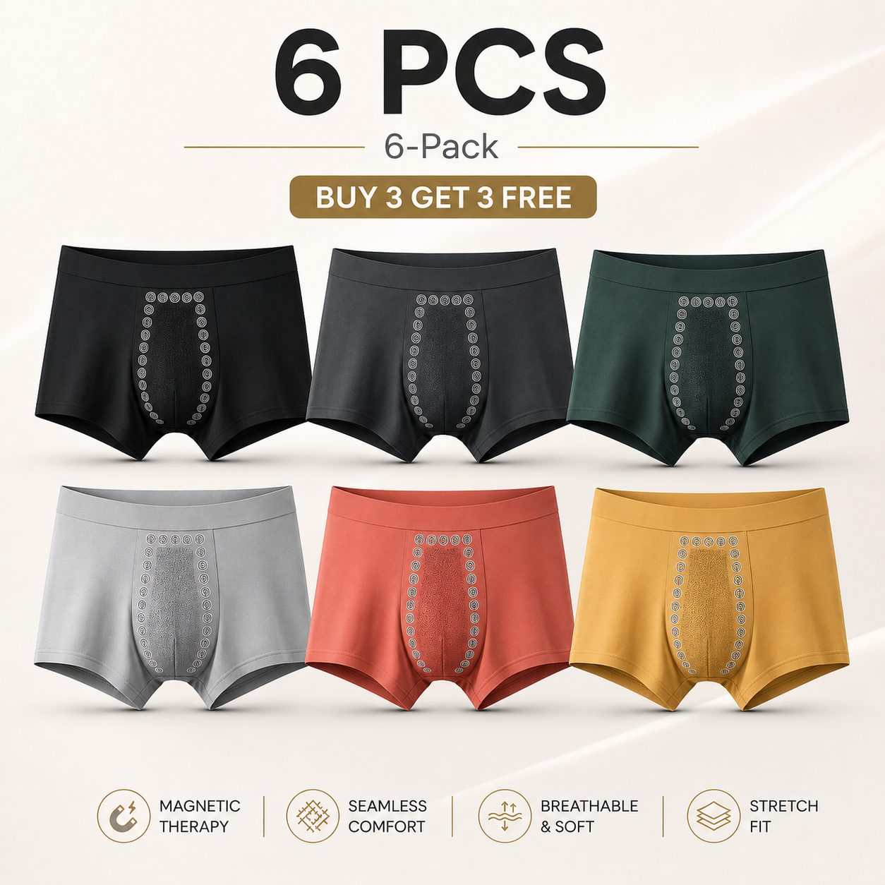 Men's Magnetic Prostate Care Boxers-LUN