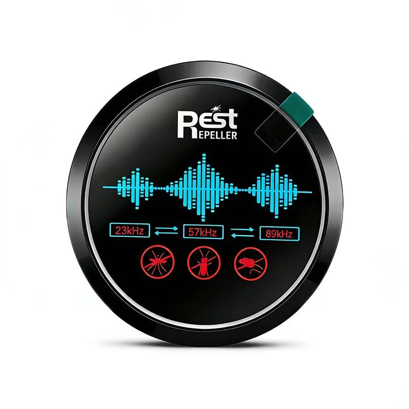 2026 Fully Automatic Ultrasonic Pest Repeller – Intelligent Frequency Conversion, Drives Out Rodents & Insects with 360° Coverage-HS