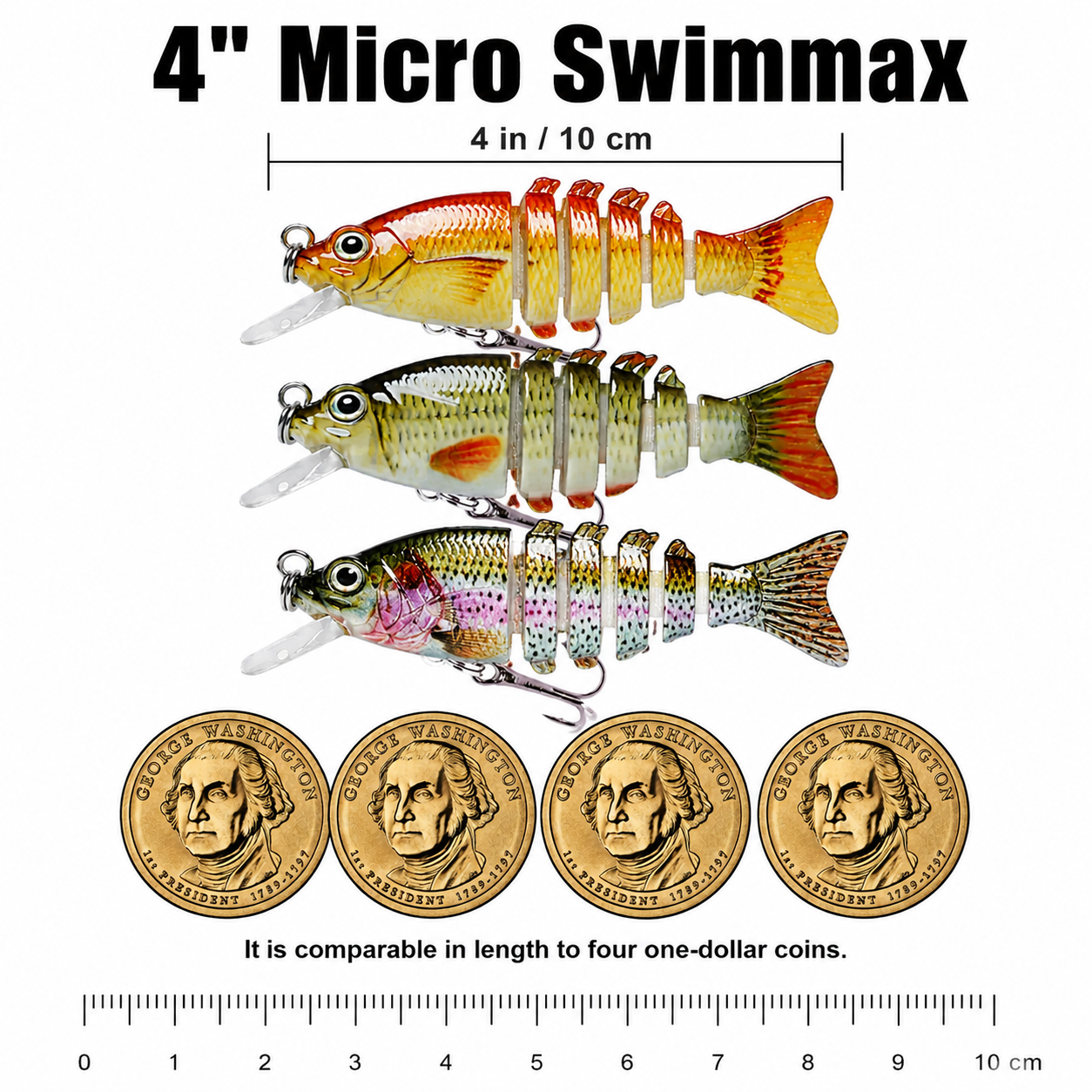 🔥2026 new biomimetic bait with BKK Hooks, 3D Realistic Eyes, ABS Material, 6 Segments, for Bass, Trout, Walleye, Ultra Sharp Treble Hooks, Lifelike Fishing Baits.-ZO