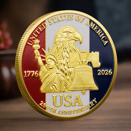 🇺🇸 250th Anniversary Freedom Coin A Meaningful Keepsake for Every American-HS