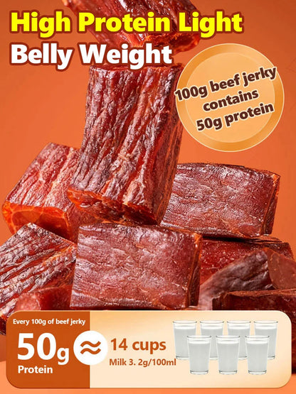 Pure Angus Beef Jerky – Healthy Snack for Work, Travel & Fitness-LUN
