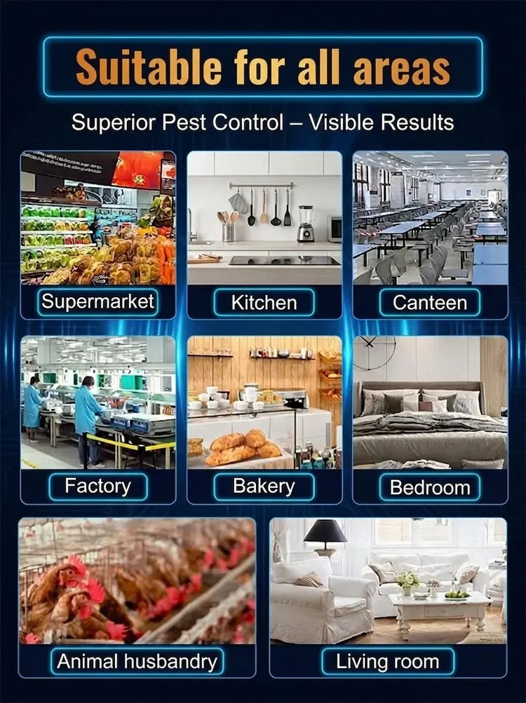 2026 Fully Automatic Ultrasonic Pest Repeller – Intelligent Frequency Conversion, Drives Out Rodents & Insects with 360° Coverage-HS