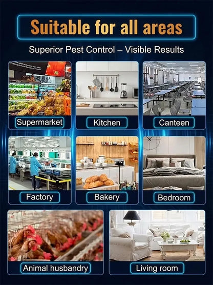 2026 Fully Automatic Ultrasonic Pest Repeller – Intelligent Frequency Conversion, Drives Out Rodents & Insects with 360° Coverage-HS