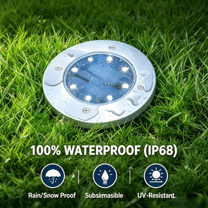 Make Your Garden Glow – Solar Ground Lights Transform Your Walkway into a High-End Runway – No Wires, No Bills! 🏡✨(50% OFF Today!)-HS