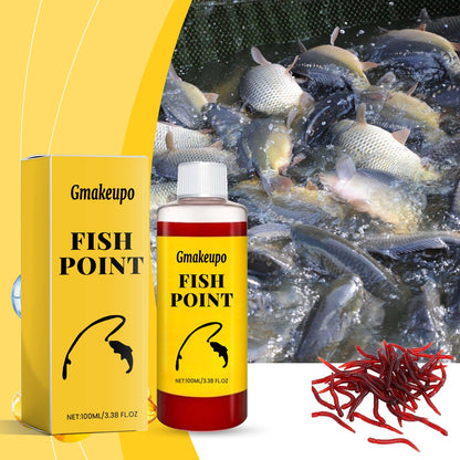 Concentrated Fish Attractant Liquid – Fast-Acting Red Worm Bait Additive for Freshwater Fishing, Enhances Scent & Improves Bite Response (100ml)-HS