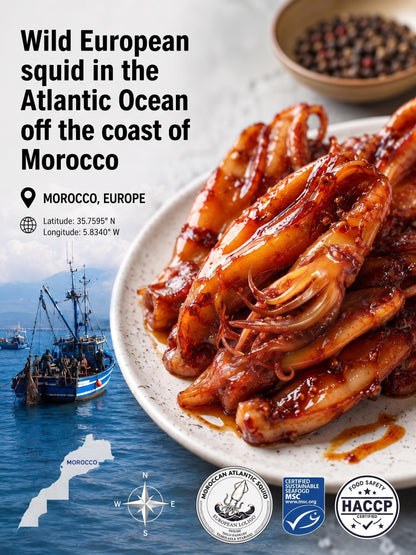 🦑BBQ Roasted Whole Squid Snack – Ready to Eat, Individually Wrapped