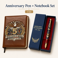 USA Anniversary Pen + Notebook Set - A Complete Patriotic Gift for Dad 🎁