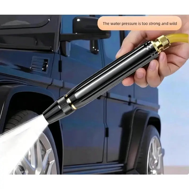 💦Home high-pressure car wash water gun with booster nozzle and hose, portable handheld water sprayer, a must-have for watering plants and vegetables, car washing, garden cleaning, pet bathing and outdoor rinsing-ZO