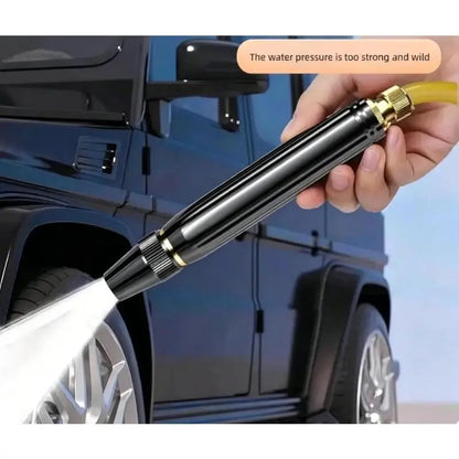 💦Home high-pressure car wash water gun with booster nozzle and hose, portable handheld water sprayer, a must-have for watering plants and vegetables, car washing, garden cleaning, pet bathing and outdoor rinsing-ZO