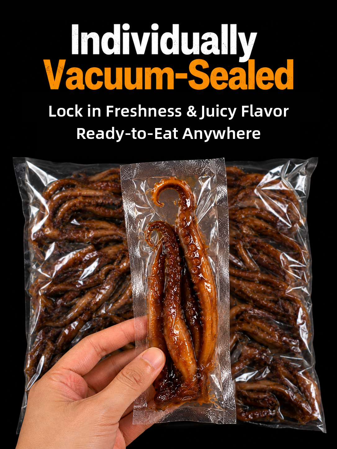 🦑BBQ Roasted Whole Squid Snack – Ready to Eat, Individually Wrapped