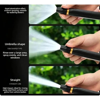 💦Home high-pressure car wash water gun with booster nozzle and hose, portable handheld water sprayer, a must-have for watering plants and vegetables, car washing, garden cleaning, pet bathing and outdoor rinsing-ZO