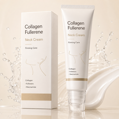 Collagen Fullerene Neck Cream – Firming & Hydrating Neck Care with Niacinamide for Smoother-Looking Skin