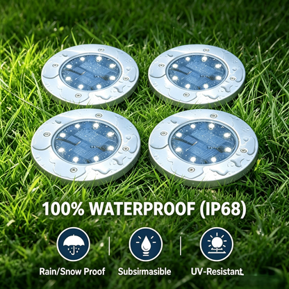 Make Your Garden Glow – Solar Ground Lights Transform Your Walkway into a High-End Runway – No Wires, No Bills! 🏡✨(50% OFF Today!)-HS