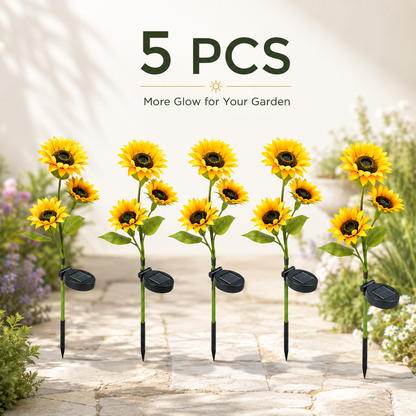 Solar Sunflower Garden Lights – Bring a Warm Nighttime Glow to Your Yard 🌻✨-LUN