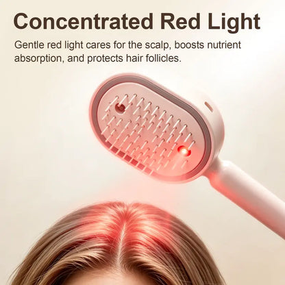 🪮✨Electric Spray Air Cushion Massage Comb | Self-Cleaning Anti-Tangle | Essential Oil Mist Hair Care Comb | Anti-Static Volumizing Aromatherapy Comb /A set to solve your hair problems-ZO