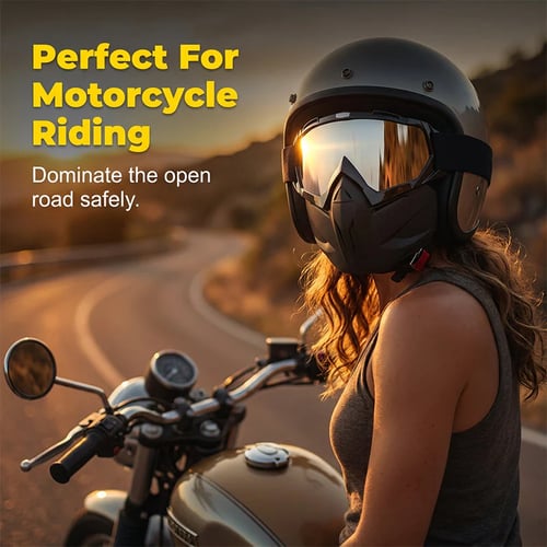 🔥A full face goggles equipped with anti fog high-definition lenses, detachable and adjustable with comfortable sponge pads, suitable for various situations-ZO