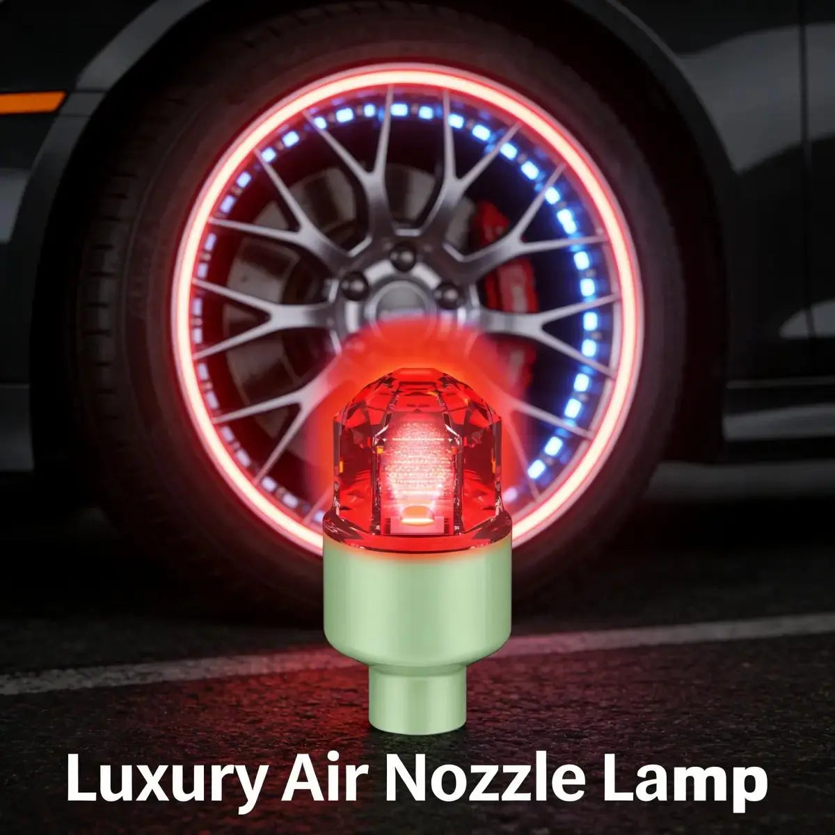 🌈LED wheel light Waterproof Luminous Car Tire Valve Caps Vibration-Sensitive LED Tire Valve Cap-bicycle car motorcycle tire led-ZO