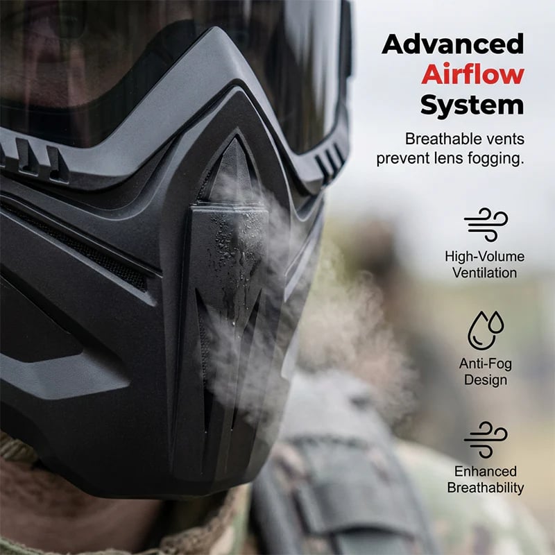 🔥A full face goggles equipped with anti fog high-definition lenses, detachable and adjustable with comfortable sponge pads, suitable for various situations-ZO