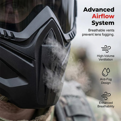 🔥A full face goggles equipped with anti fog high-definition lenses, detachable and adjustable with comfortable sponge pads, suitable for various situations-ZO