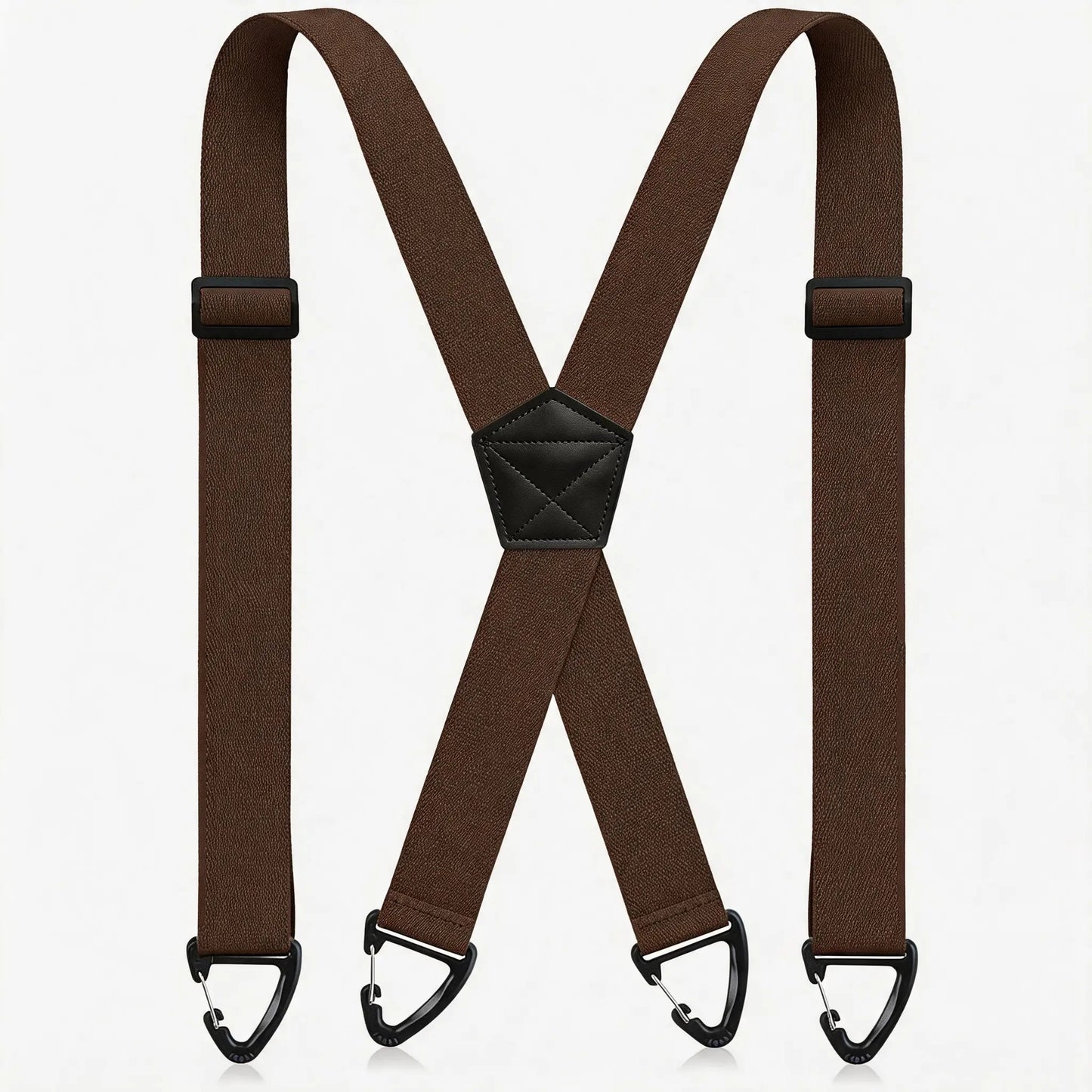 💪Hidden Suspenders for Men Under Clothing X Back Heavy Duty 1.5 Inch Elastic Straps with Belt Loop Hooks Airport Friendly-ZO
