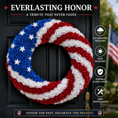 🎆⭐ Everlasting Honor – The Ultimate Patriotic Memorial Wreath🕊️-LUN