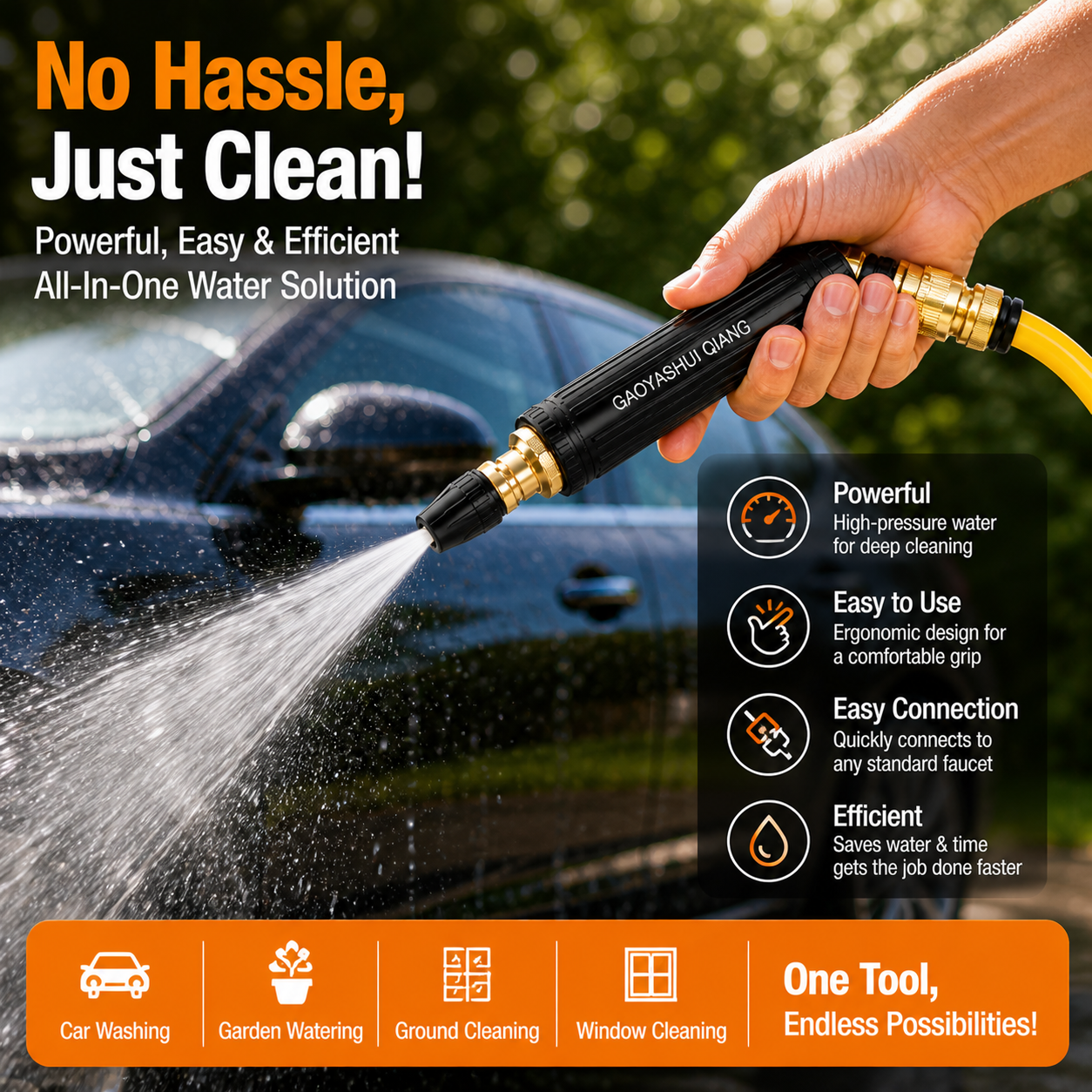 Home High-Pressure Car Wash Water Gun-HS