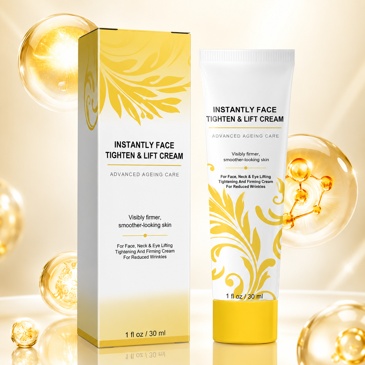 Firming & Lifting Face Cream – Advanced Anti-Ageing Moisturizer for Face, Neck & Eye Area, 30ml