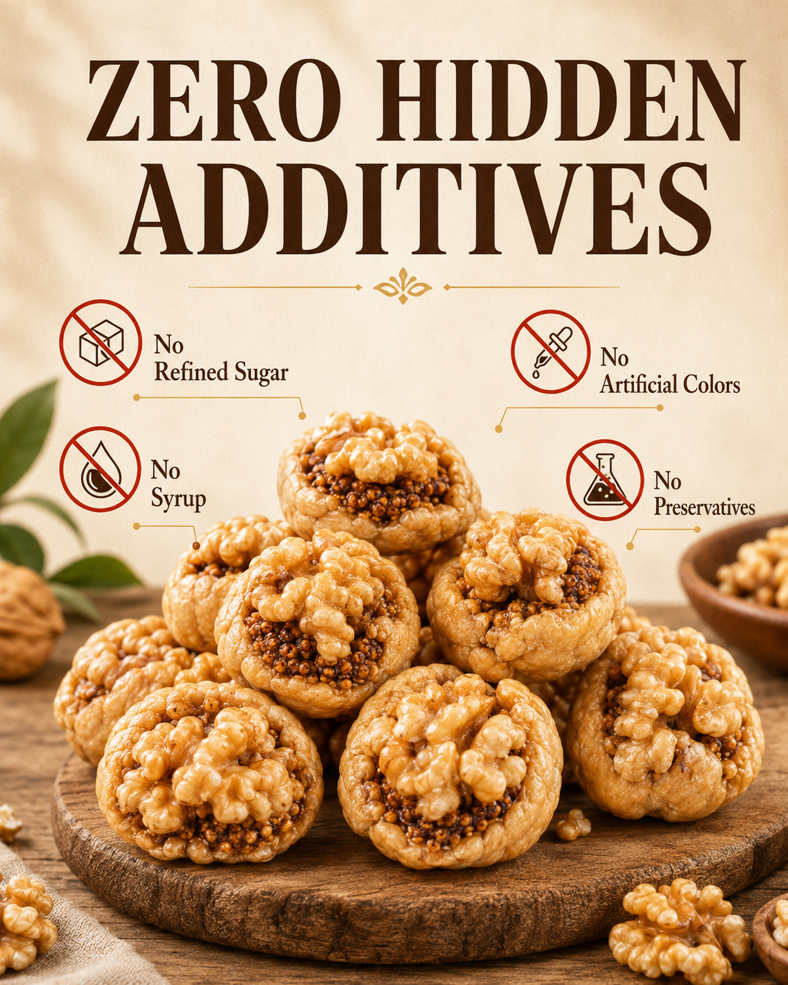 Limited Stock: Triple Sun-Dried Figs Filled With Premium Walnuts-HS