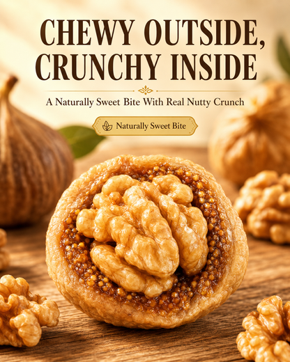 Limited Stock: Triple Sun-Dried Figs Filled With Premium Walnuts-HS