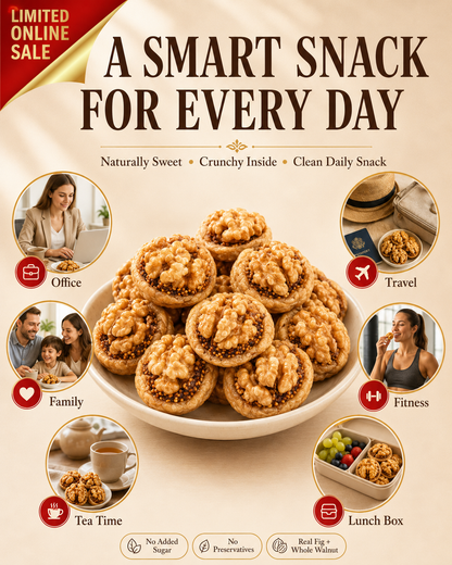 Limited Stock: Triple Sun-Dried Figs Filled With Premium Walnuts-HS