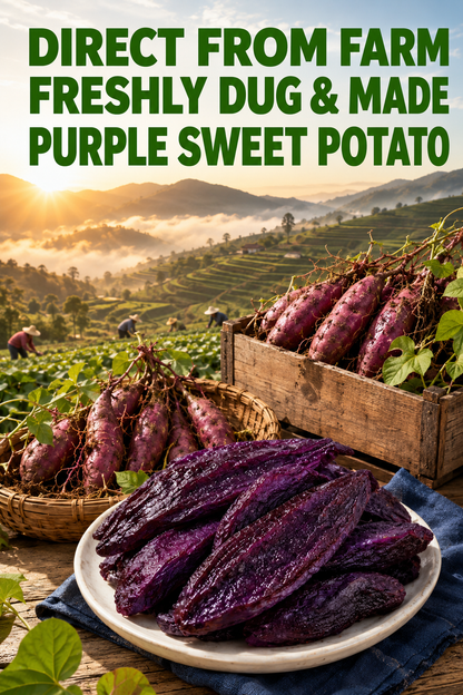 Healthy Low Fat Purple Sweet Potato Snack-HS