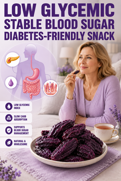 Healthy Low Fat Purple Sweet Potato Snack-HS