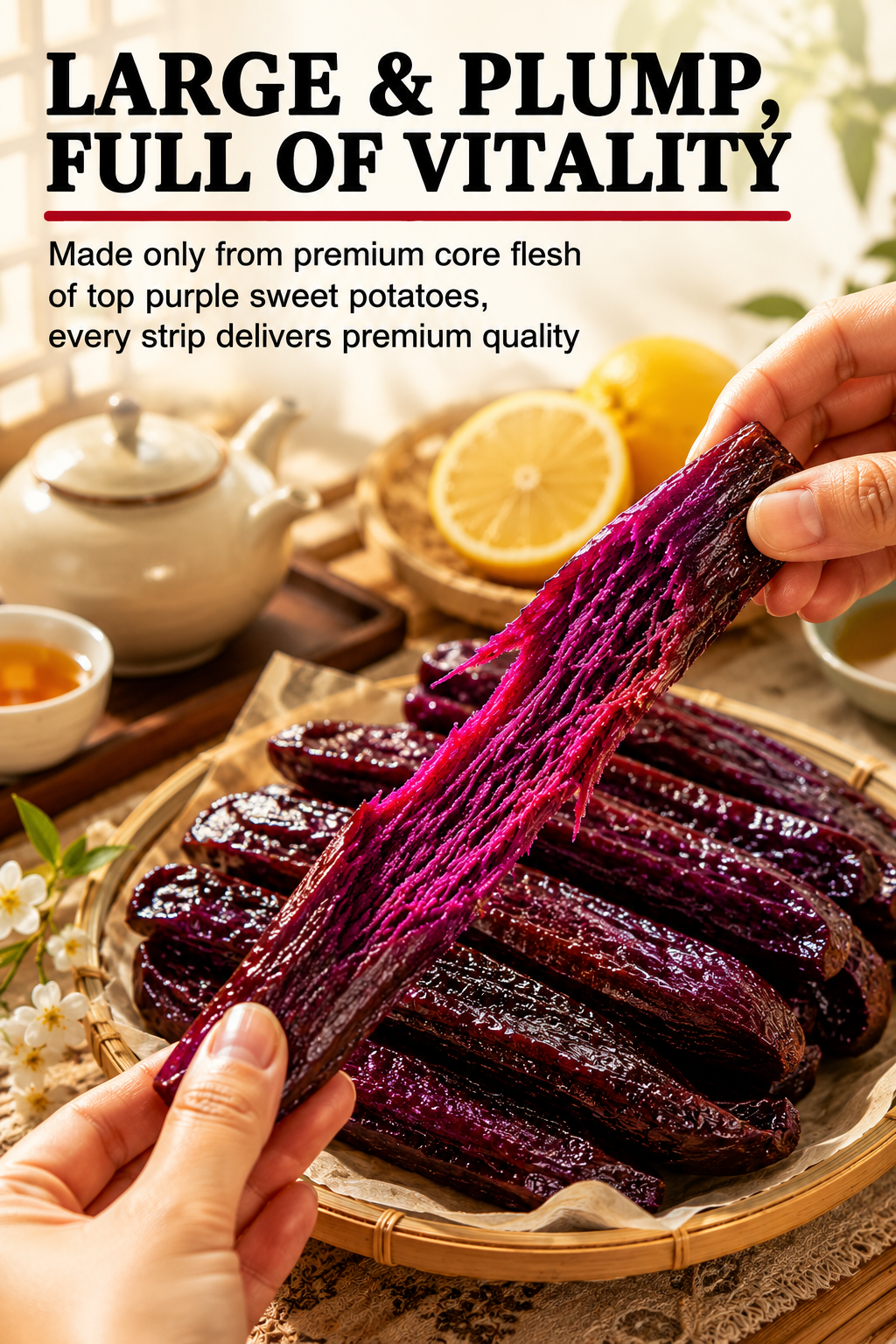 Healthy Low Fat Purple Sweet Potato Snack-HS