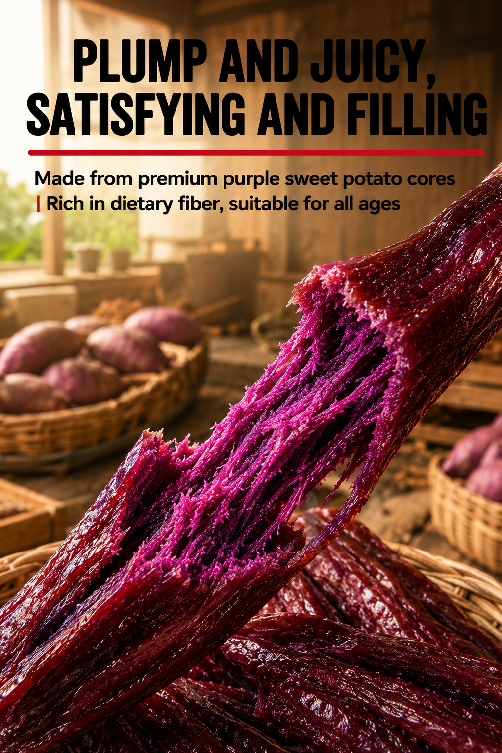 Healthy Low Fat Purple Sweet Potato Snack-HS