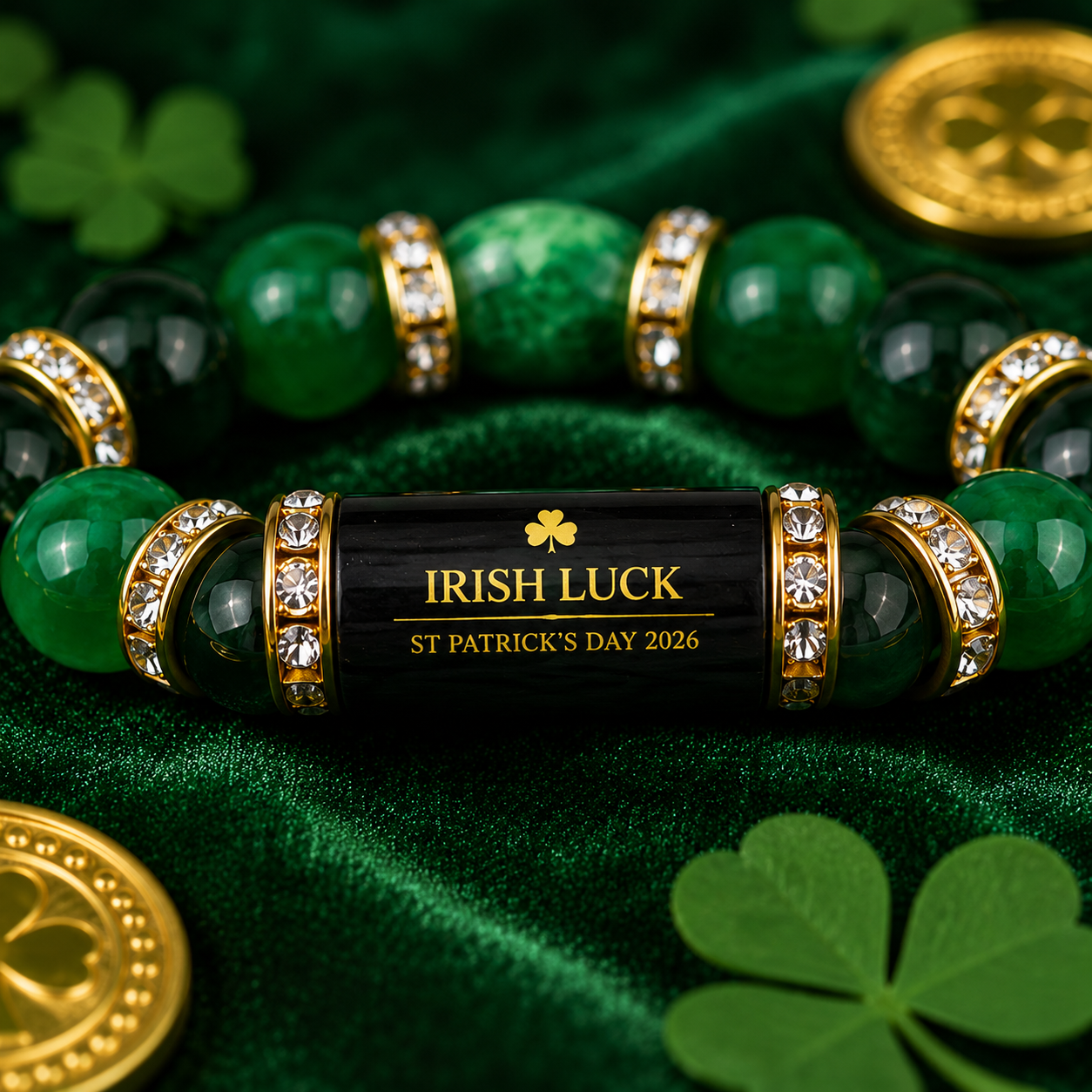 🍀 Irish Luck St. Patrick’s Day Bracelet Carry a Little Irish Luck Wherever You Go Attract Luck, Wealth & Positive Energy in 2026 ✨-HS
