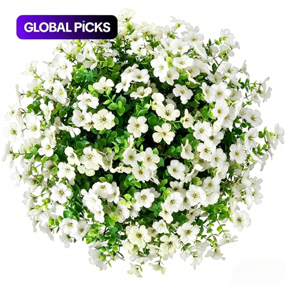 🔥Mother's Day Gift 6-Color Artificial Flower Set 6/12pcs UV Resistant Colorful Fake Bouquet for Home Garden Party Wedding Decor -HS