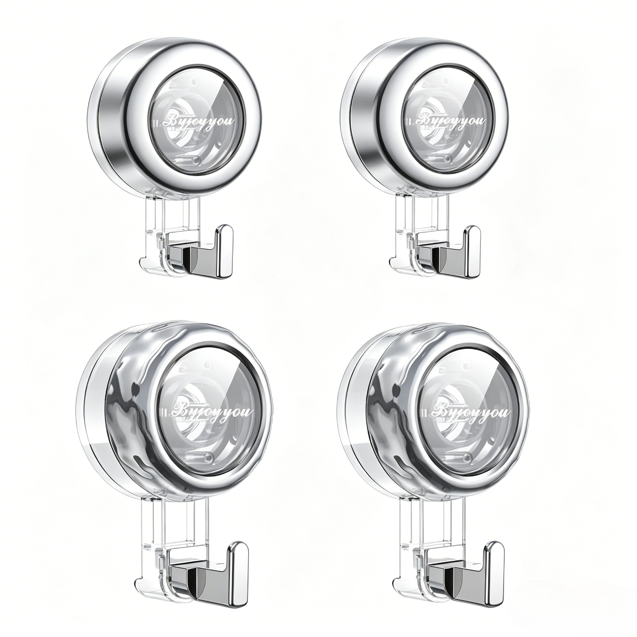 🔥2026 No-Drill Removable Suction Cup Hooks, Strong Stick-On Wall Hangers for Bathroom Shower, Glass Door, Mirror, Window & Tile, Ideal for Towels, Robes Storage and Holiday Festival Decorations-ZO