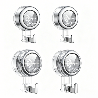 🔥2026 No-Drill Removable Suction Cup Hooks, Strong Stick-On Wall Hangers for Bathroom Shower, Glass Door, Mirror, Window & Tile, Ideal for Towels, Robes Storage and Holiday Festival Decorations-ZO