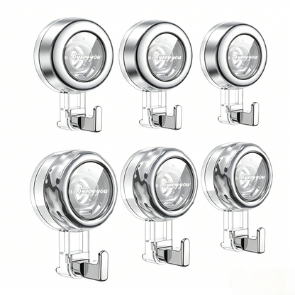 🔥2026 No-Drill Removable Suction Cup Hooks, Strong Stick-On Wall Hangers for Bathroom Shower, Glass Door, Mirror, Window & Tile, Ideal for Towels, Robes Storage and Holiday Festival Decorations-ZO