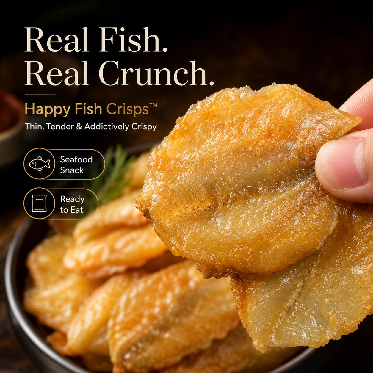 Happy Fish Crisps™ – A Light, Crispy & High-Protein Seafood Snack Made for Every Craving-LUN