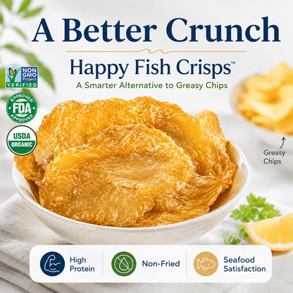 Happy Fish Crisps™ – A Light, Crispy & High-Protein Seafood Snack Made for Every Craving-HS