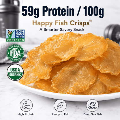 Happy Fish Crisps™ – A Light, Crispy & High-Protein Seafood Snack Made for Every Craving-HS