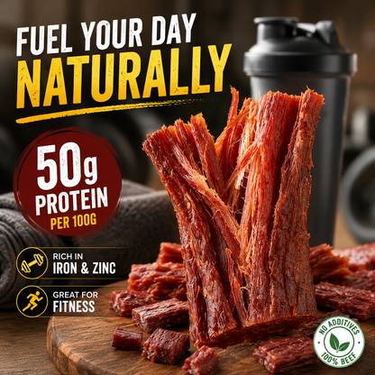 Pure Angus Beef Jerky – Healthy Snack for Work, Travel & Fitness-LUN