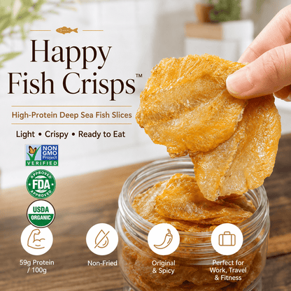 Happy Fish Crisps™ – A Light, Crispy & High-Protein Seafood Snack Made for Every Craving-HS