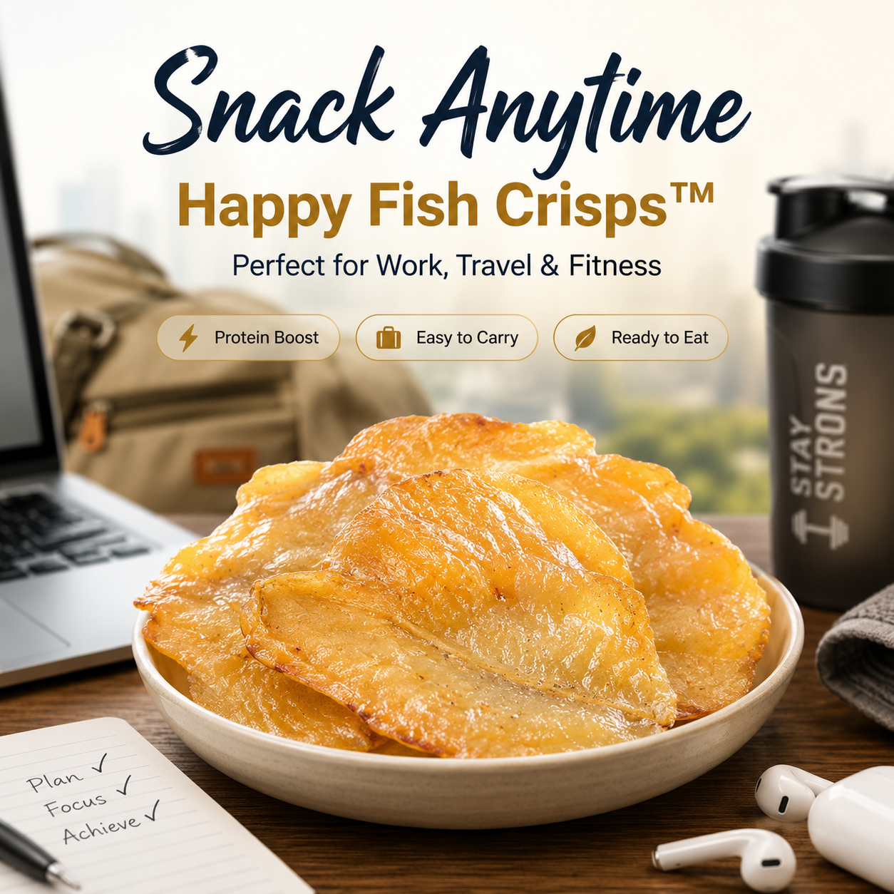 Happy Fish Crisps™ – A Light, Crispy & High-Protein Seafood Snack Made for Every Craving-LUN