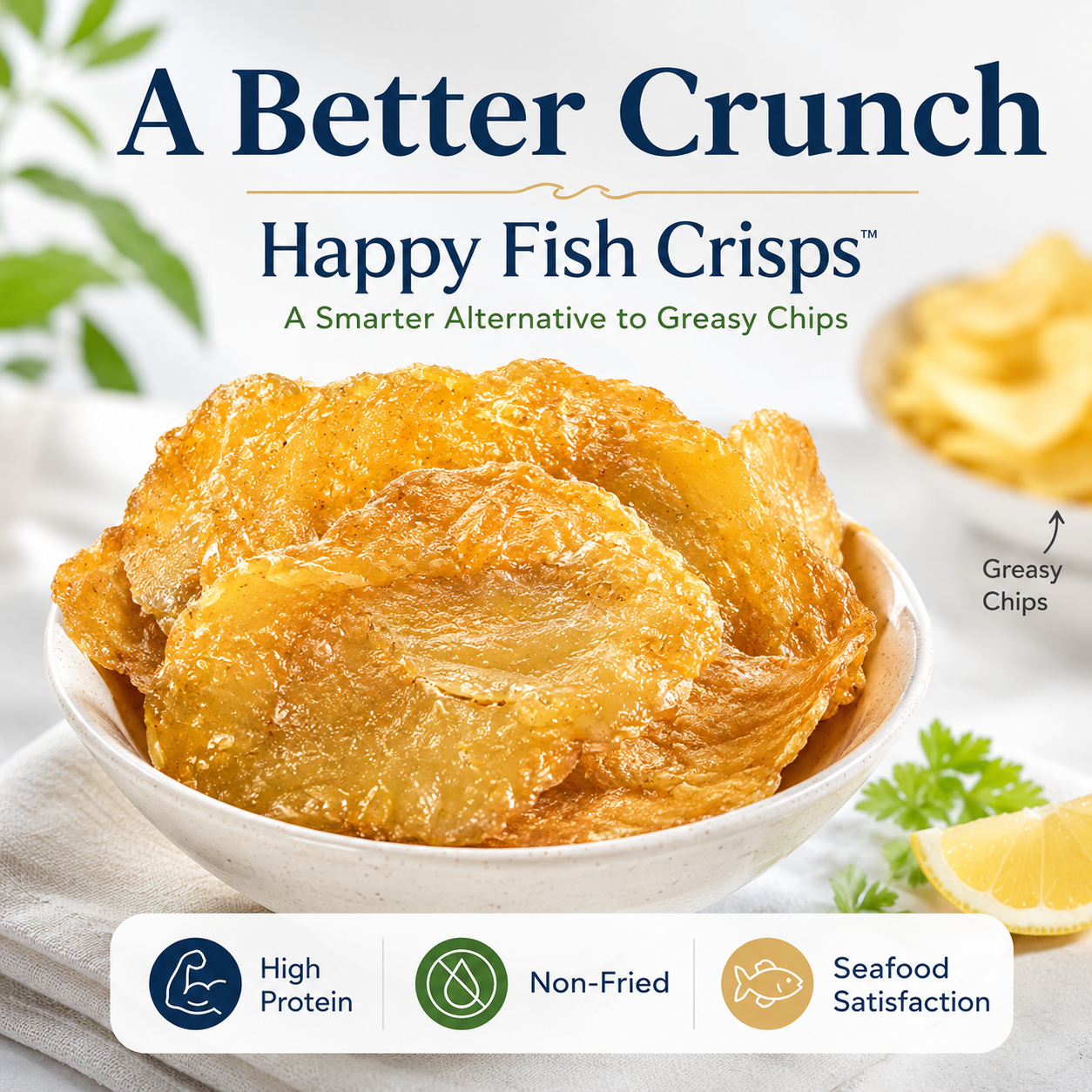 Happy Fish Crisps™ – A Light, Crispy & High-Protein Seafood Snack Made for Every Craving-LUN