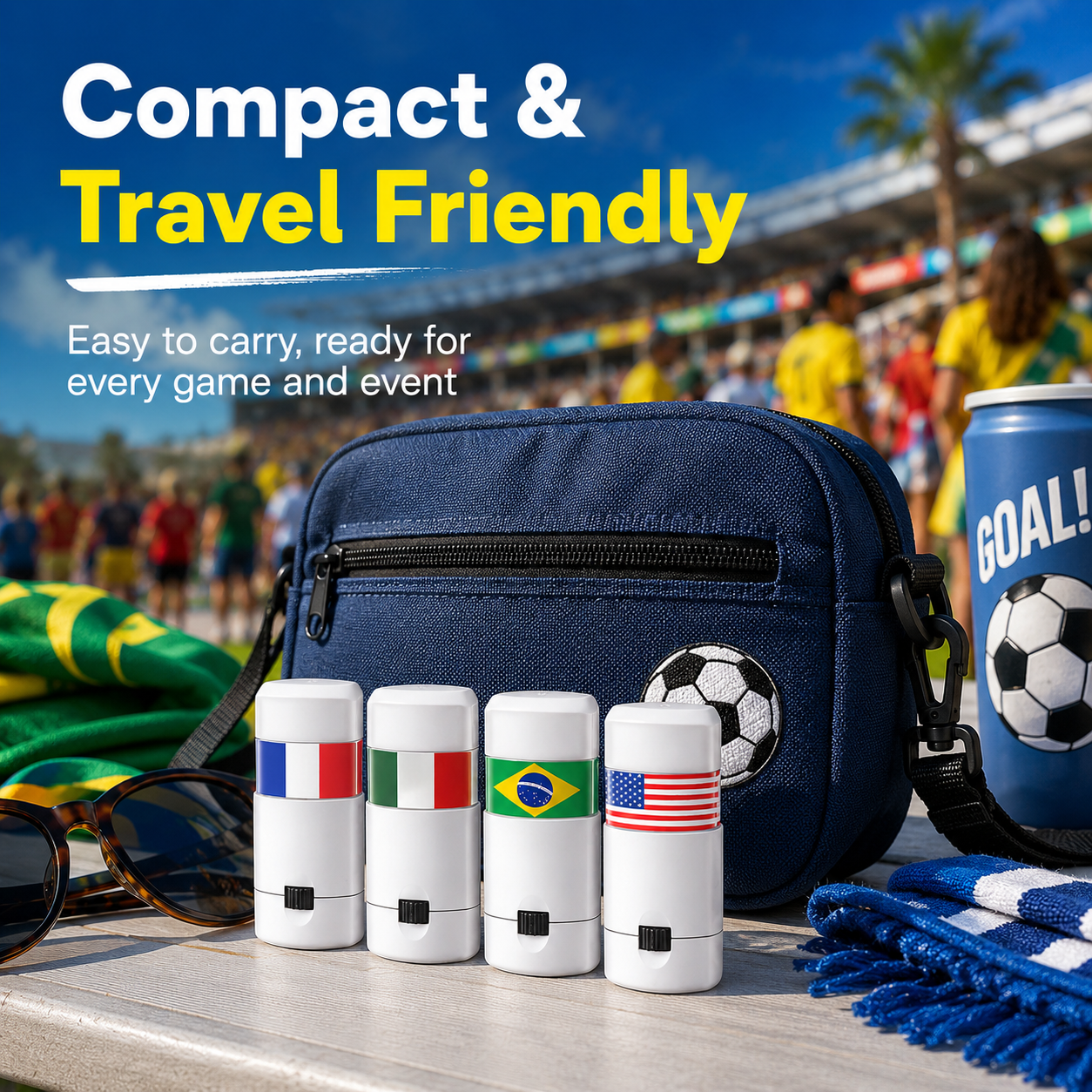 2026 Soccer Fan Face Paint Stick Show Your Team Spirit in Seconds ⚽🌍-LUN