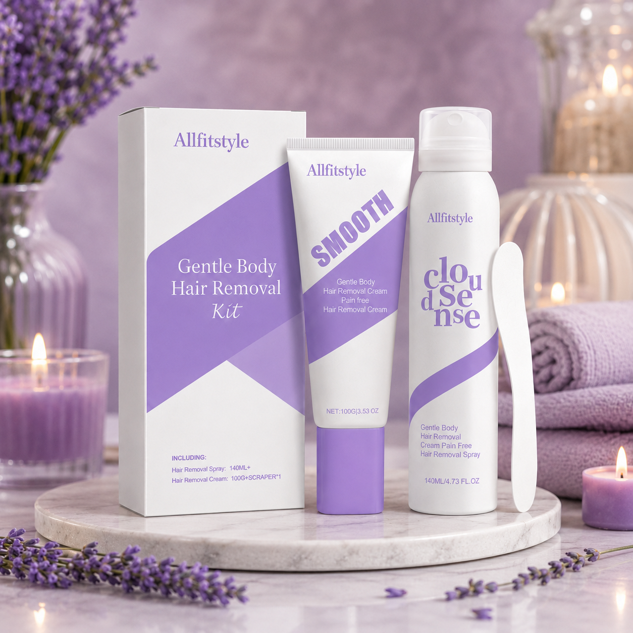 🌿💧Gentle Hair Removal Cream for Sensitive Skin | Fast-Acting Smooth Finish🧴✨-HS