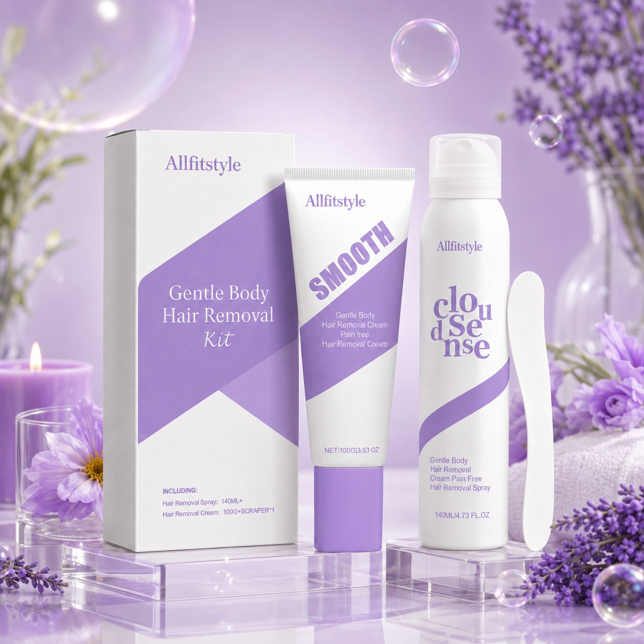 🌿💧Gentle Hair Removal Cream for Sensitive Skin | Fast-Acting Smooth Finish🧴✨-HS